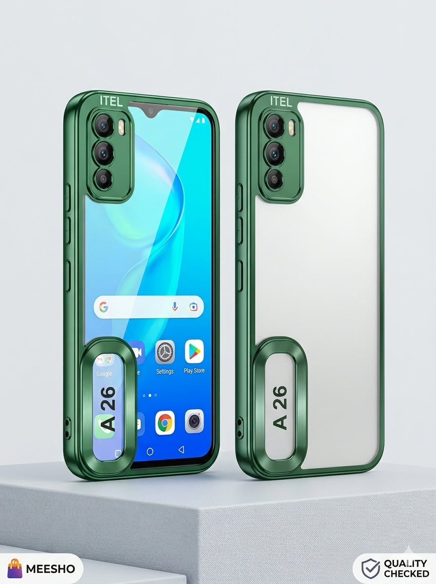 Transparent Back Case Cover for Itel A26 (Soft & Flexible & Camera Protection Back Case)